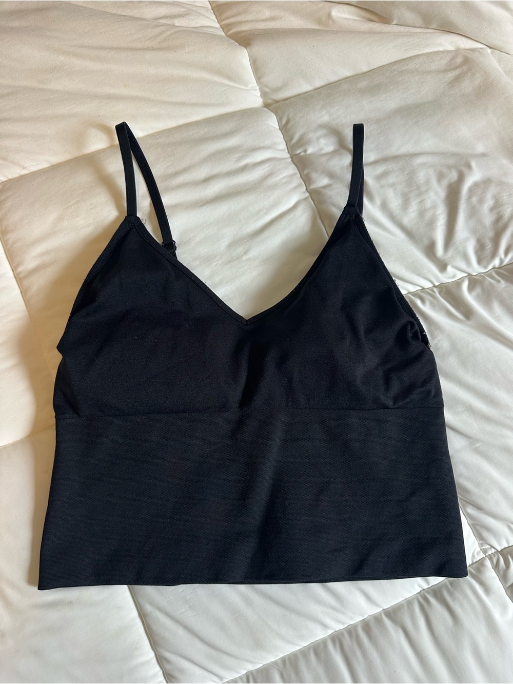 Black Women's Seamless Bralette Tank